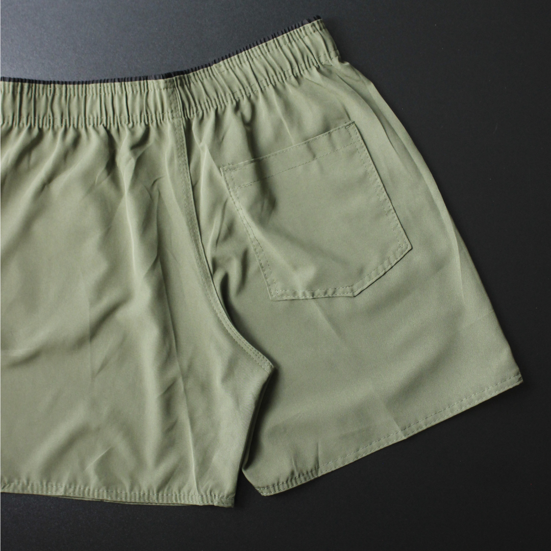 SHORT MASCULINO - ELASTANO - VERDE OLIVIA